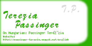 terezia passinger business card